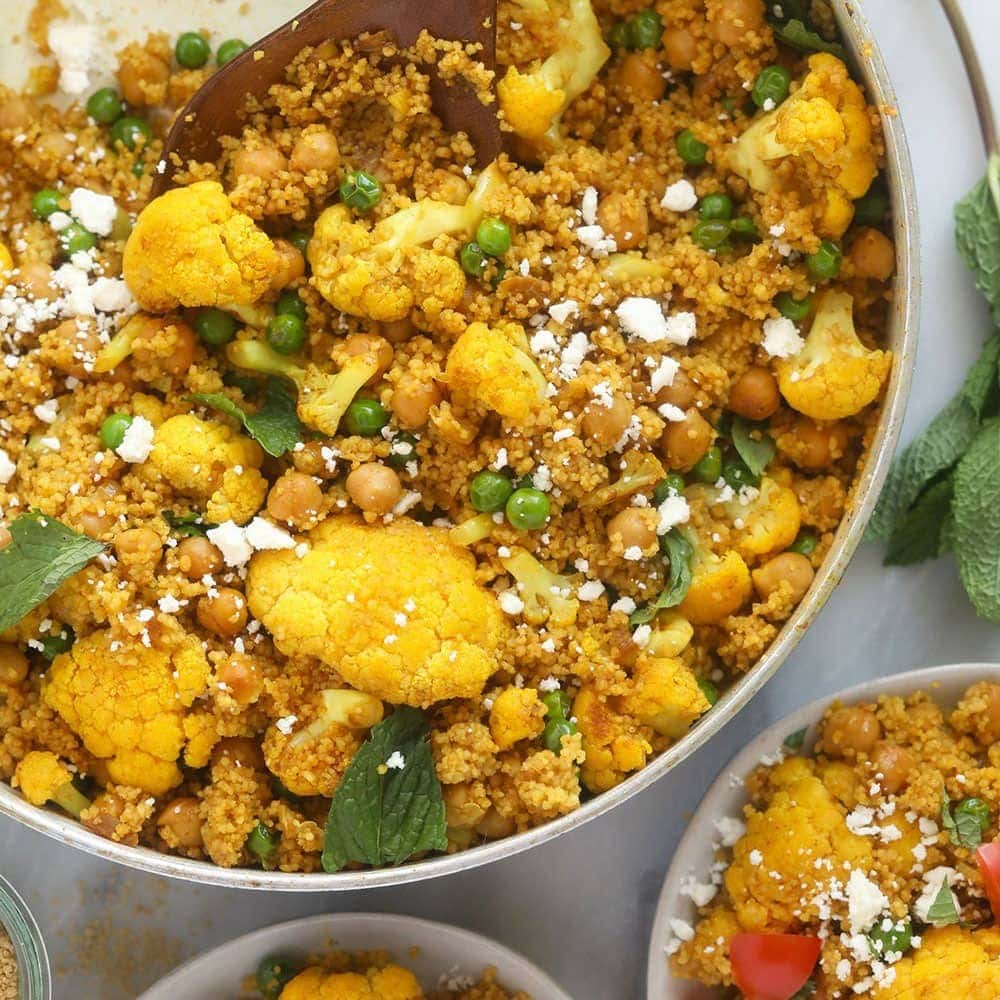 Easy Anti-Inflammatory Moroccan Chickpea Couscous